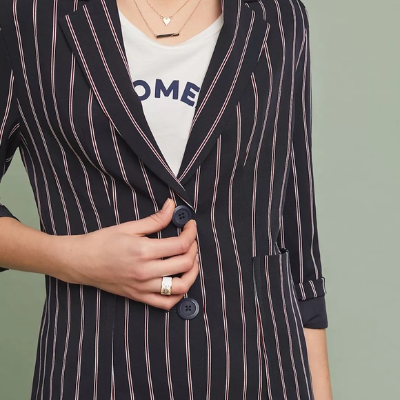 Anthropologie Americana Striped Blazer - Picture 3 of 5